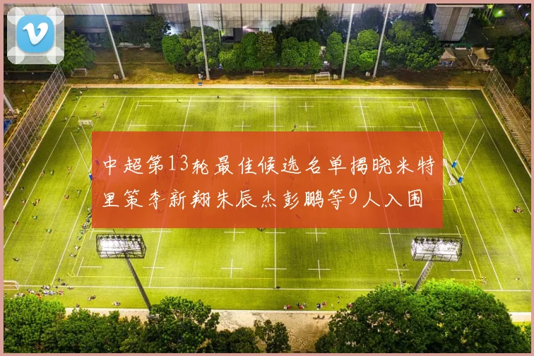 中超第13轮最佳候选名单揭晓米特里策李新翔朱辰杰彭鹏等9人入围